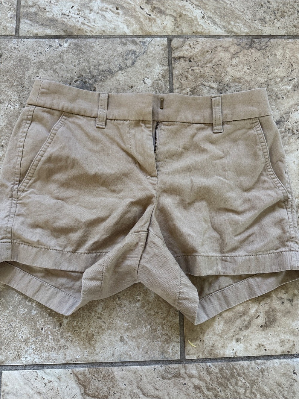 J. Crew Women's Tan Cotton Bermuda Shorts